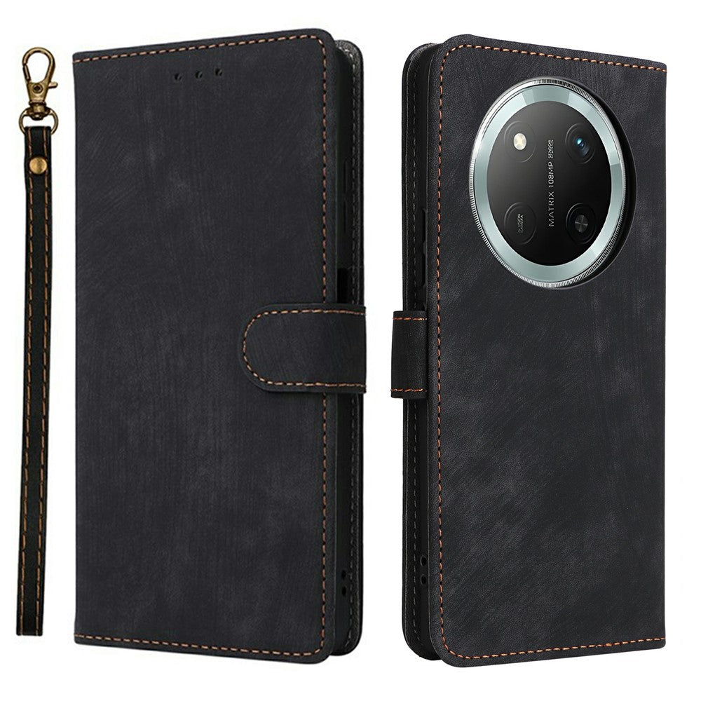 Wallet Case for Honor X9c 5G / Magic7 Lite 5G / X60 Pro 5G RFID Blocking PU Leather Cover Stand View