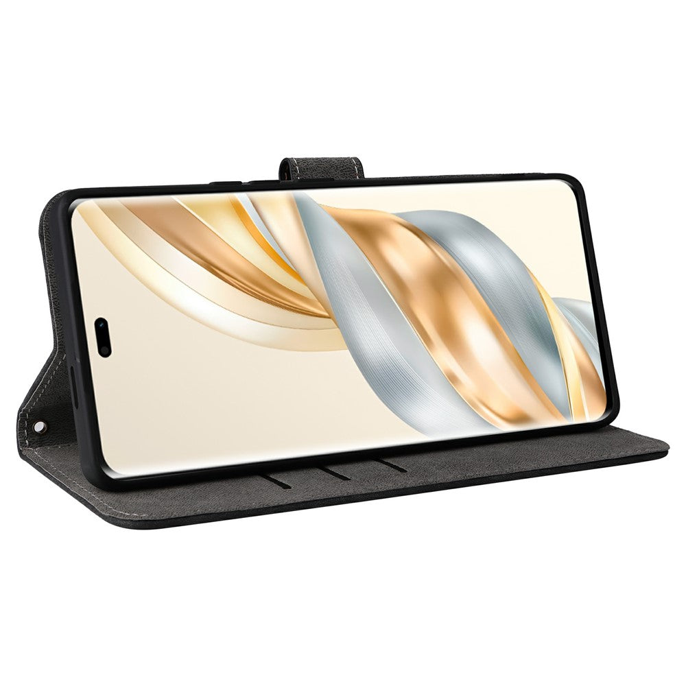 Wallet Case for Honor X9c 5G / Magic7 Lite 5G / X60 Pro 5G RFID Blocking PU Leather Cover Stand View