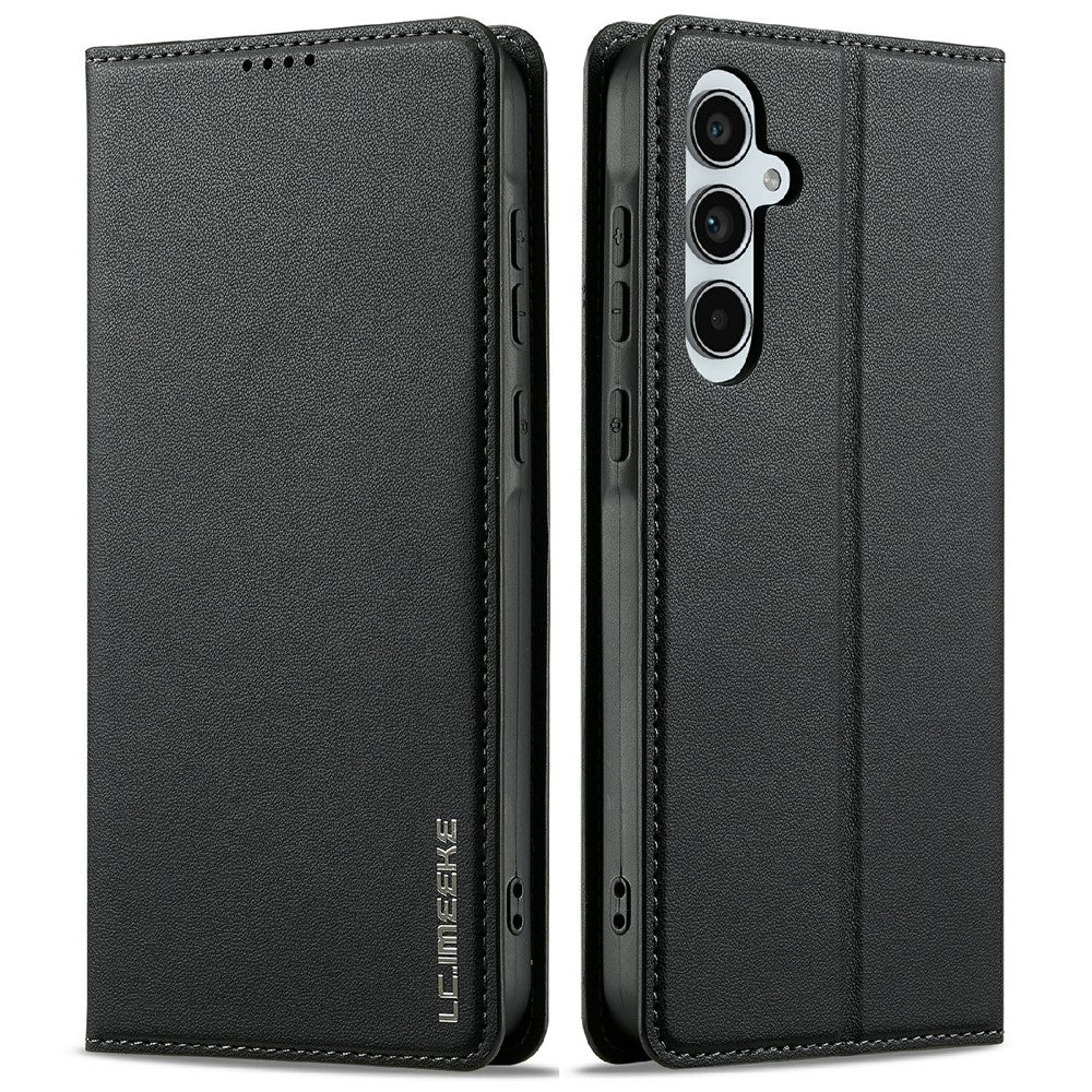 LC.IMEEKE L1 Series for Samsung Galaxy S25 Case PU Leather Wallet Stand Protective Phone Cover