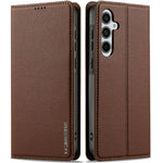 LC.IMEEKE L1-serie til Samsung Galaxy S25+ cover i PU-læder med pung- og standerfunktion, beskyttende telefoncover