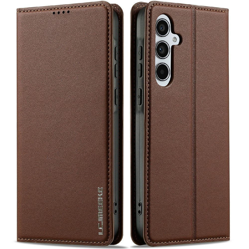 LC.IMEEKE L1-serie til Samsung Galaxy S25+ cover i PU-læder med pung- og standerfunktion, beskyttende telefoncover