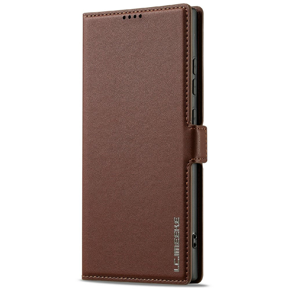 LC.IMEEKE L1-serien til Samsung Galaxy S25 Ultra, PU-lædercover, pungcover, beskyttende mobilcover
