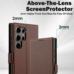 LC.IMEEKE L1-serien til Samsung Galaxy S25 Ultra, PU-lædercover, pungcover, beskyttende mobilcover
