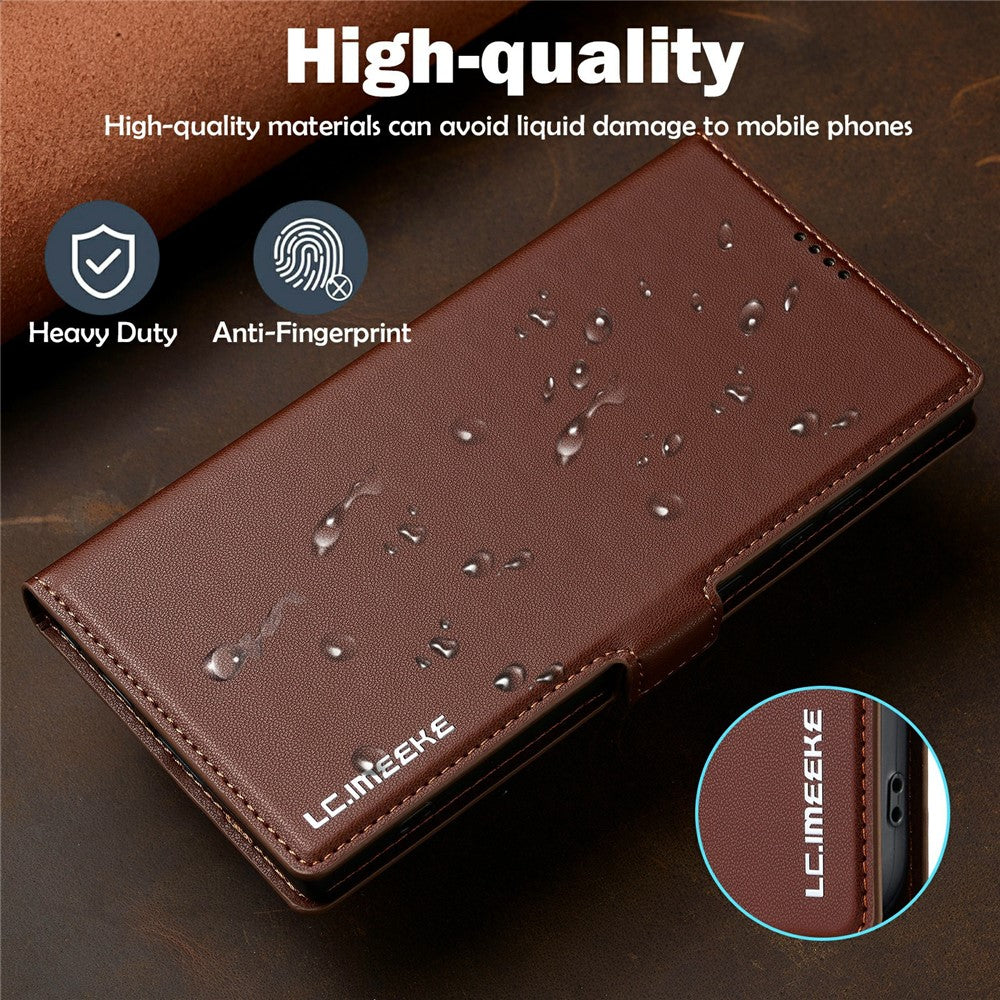 LC.IMEEKE L1-serien til Samsung Galaxy S25 Ultra, PU-lædercover, pungcover, beskyttende mobilcover