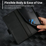 LC.IMEEKE etui til Samsung Galaxy S25 Ultra med kulfibertekstur, mobilcover, stativ og kortholder