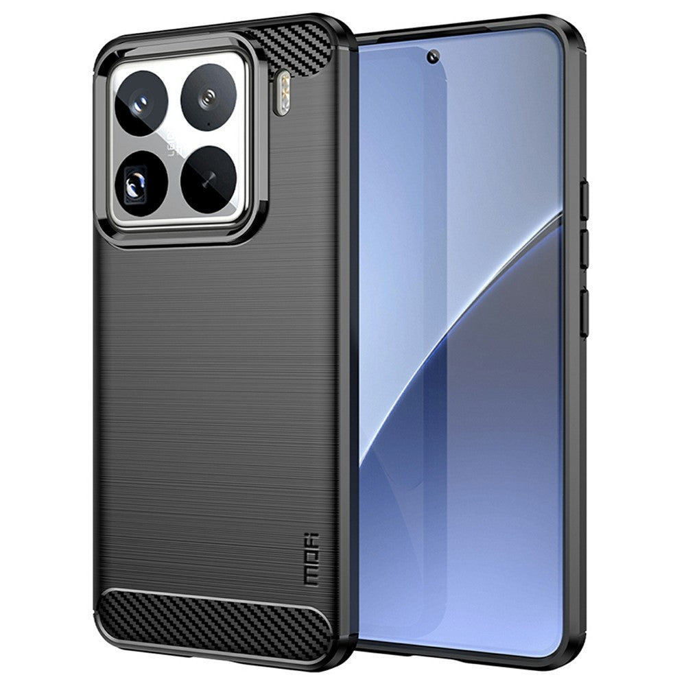 MOFI JK TPU Series-1 For Xiaomi 15 Pro Case Carbon Fiber Texture TPU Soft Phone Cover