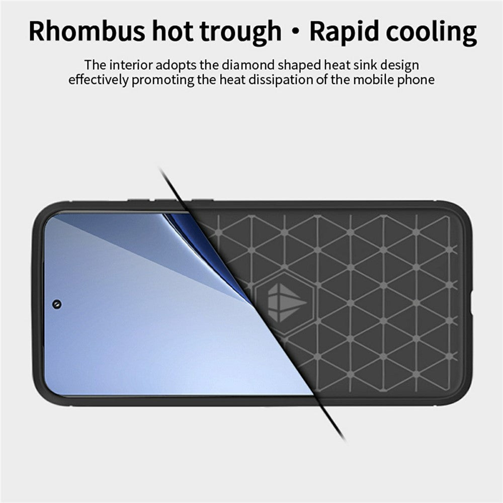 MOFI JK TPU Series-1 For Xiaomi 15 Pro Case Carbon Fiber Texture TPU Soft Phone Cover