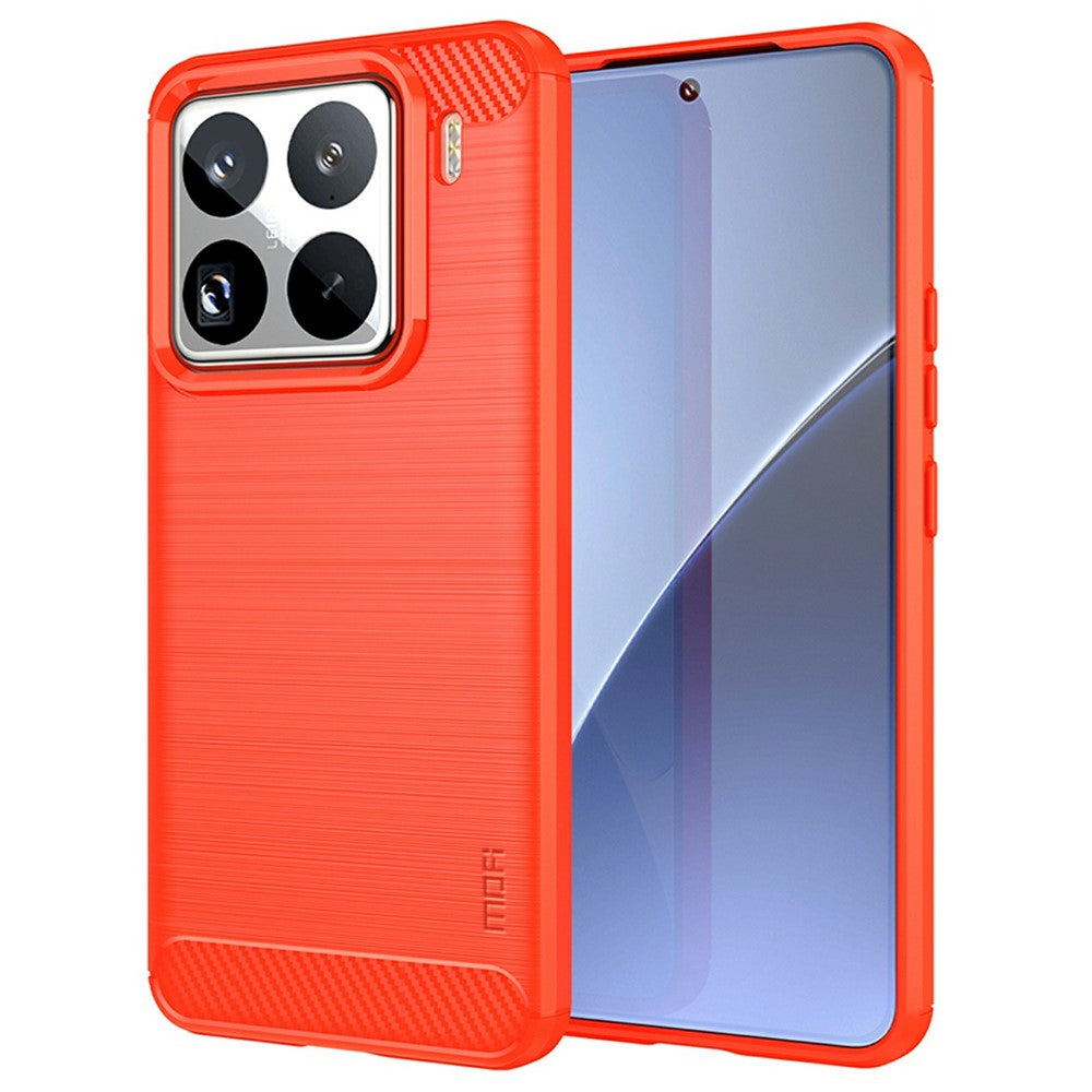 MOFI JK TPU Series-1 For Xiaomi 15 Pro Case Carbon Fiber Texture TPU Soft Phone Cover