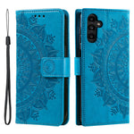 Til Samsung Galaxy A56 5G Etui Præget Totem PU Læder Pung Stativ Telefoncover