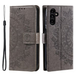 Til Samsung Galaxy A56 5G Etui Præget Totem PU Læder Pung Stativ Telefoncover