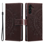 Til Samsung Galaxy A56 5G Etui Præget Totem PU Læder Pung Stativ Telefoncover