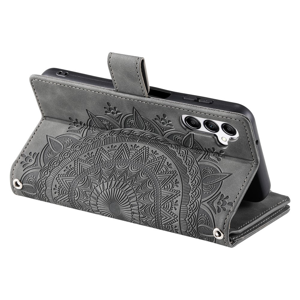 Style 006 For Samsung Galaxy A56 5G Wallet Case PU Leather Phone Cover Mandala Flower Pattern