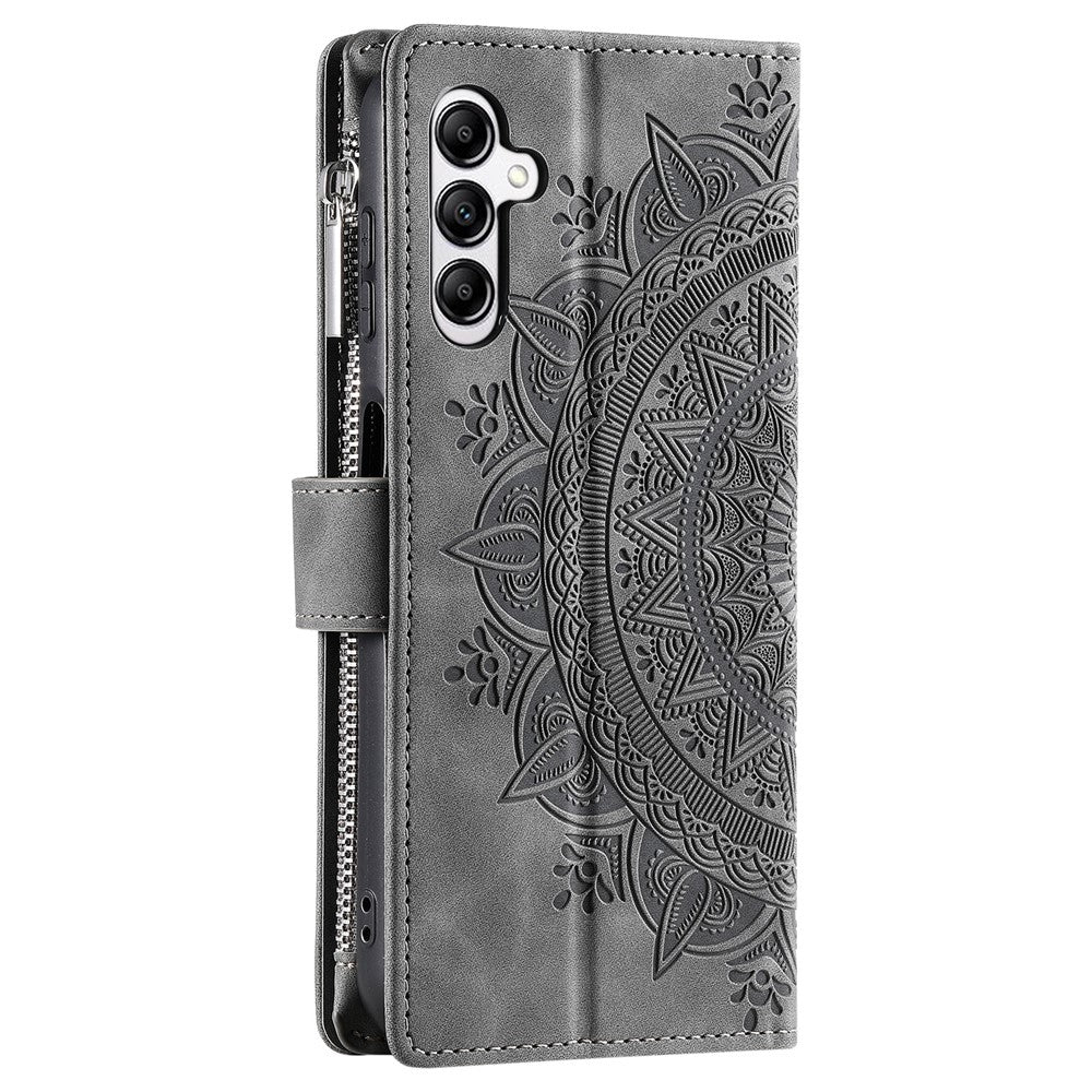 Style 006 For Samsung Galaxy A56 5G Wallet Case PU Leather Phone Cover Mandala Flower Pattern