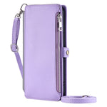 015 Style For Samsung Galaxy A56 5G Case TPU+PU Leather Wallet Phone Cover with Straps