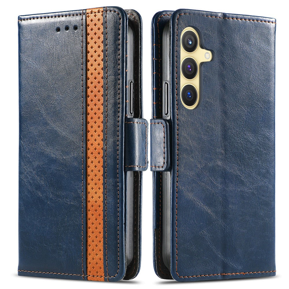 CASENEO Til Samsung Galaxy S25 Telefoncovers PU Læder Cover Stand med RFID-blokerende Pung