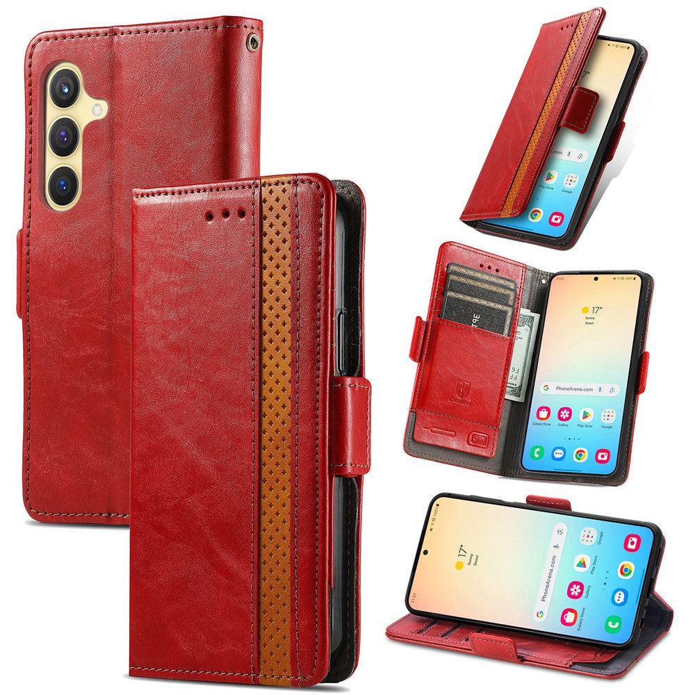 CASENEO For Samsung Galaxy S25 Phone Cases  PU Leather Cover Stand with RFID Blocking Wallet