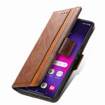 CASENEO För Samsung Galaxy S25 Ultra Mobilskal PU Läderfodral Stativ med RFID-blockerande Plånbok