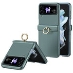 For Samsung Galaxy Z Flip3 5G Case Ring Holder Kickstand PC Phone Cover