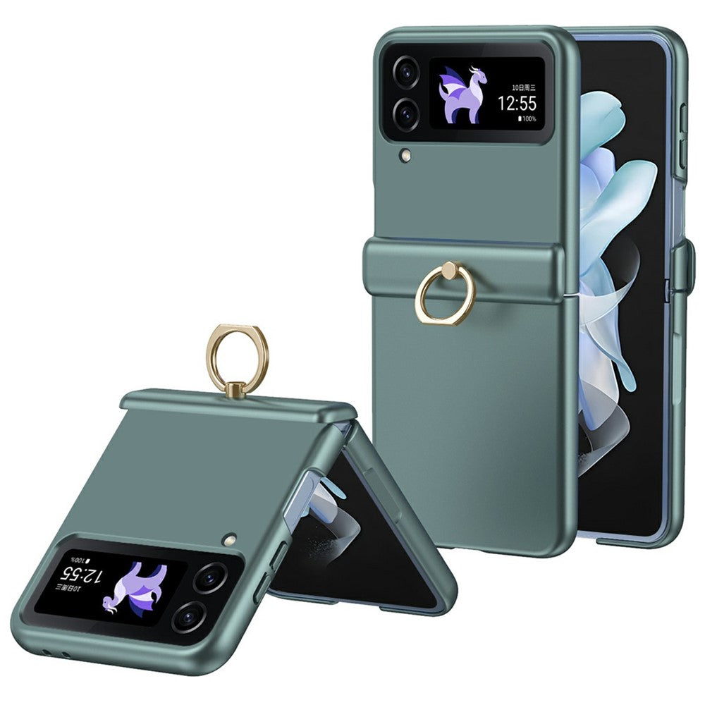 For Samsung Galaxy Z Flip3 5G Case Ring Holder Kickstand PC Phone Cover