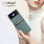 For Samsung Galaxy Z Flip4 5G Case Ring Holder Kickstand PC Phone Cover