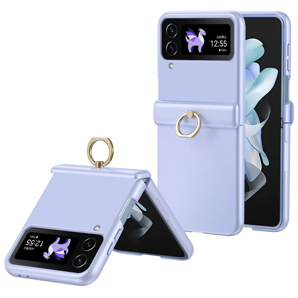For Samsung Galaxy Z Flip4 5G Case Ring Holder Kickstand PC Phone Cover
