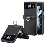 For Samsung Galaxy Z Flip4 5G Case Ring Holder Kickstand PC Phone Cover