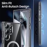For Samsung Galaxy S23 Ultra Phone Case Magnetic Case TPU+PC Clear Back Cover