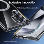 For Samsung Galaxy S23 Ultra Phone Case Magnetic Case TPU+PC Clear Back Cover