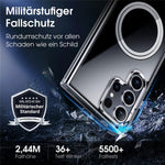 For Samsung Galaxy S23 Ultra Phone Case Magnetic Case TPU+PC Clear Back Cover
