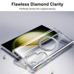 For Samsung Galaxy S23 Ultra Phone Case Magnetic Case TPU+PC Clear Back Cover