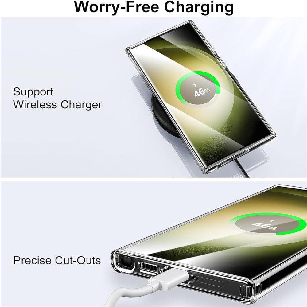 For Samsung Galaxy S23 Ultra Phone Case Magnetic Case TPU+PC Clear Back Cover