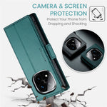 CASEME For Xiaomi Redmi Note 14 Pro+ 5G / 14 Pro 5G / Poco X7 5G Leather Case  023 RFID Blocking 3 Card Slot Mobile Cover