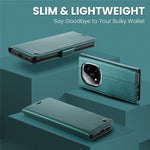 CASEME For Xiaomi Redmi Note 14 Pro+ 5G / 14 Pro 5G / Poco X7 5G Leather Case  023 RFID Blocking 3 Card Slot Mobile Cover