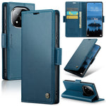 CASEME For Xiaomi Redmi Note 14 Pro+ 5G / 14 Pro 5G / Poco X7 5G Leather Case  023 RFID Blocking 3 Card Slot Mobile Cover