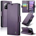 CASEME For Xiaomi Redmi Note 14 Pro+ 5G / 14 Pro 5G / Poco X7 5G Leather Case  023 RFID Blocking 3 Card Slot Mobile Cover
