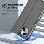 DUX DUCIS For iPhone 15 Plus Case  Lawa Series Detachable Magnetic Cowhide Leather Cover Zipper Wallet