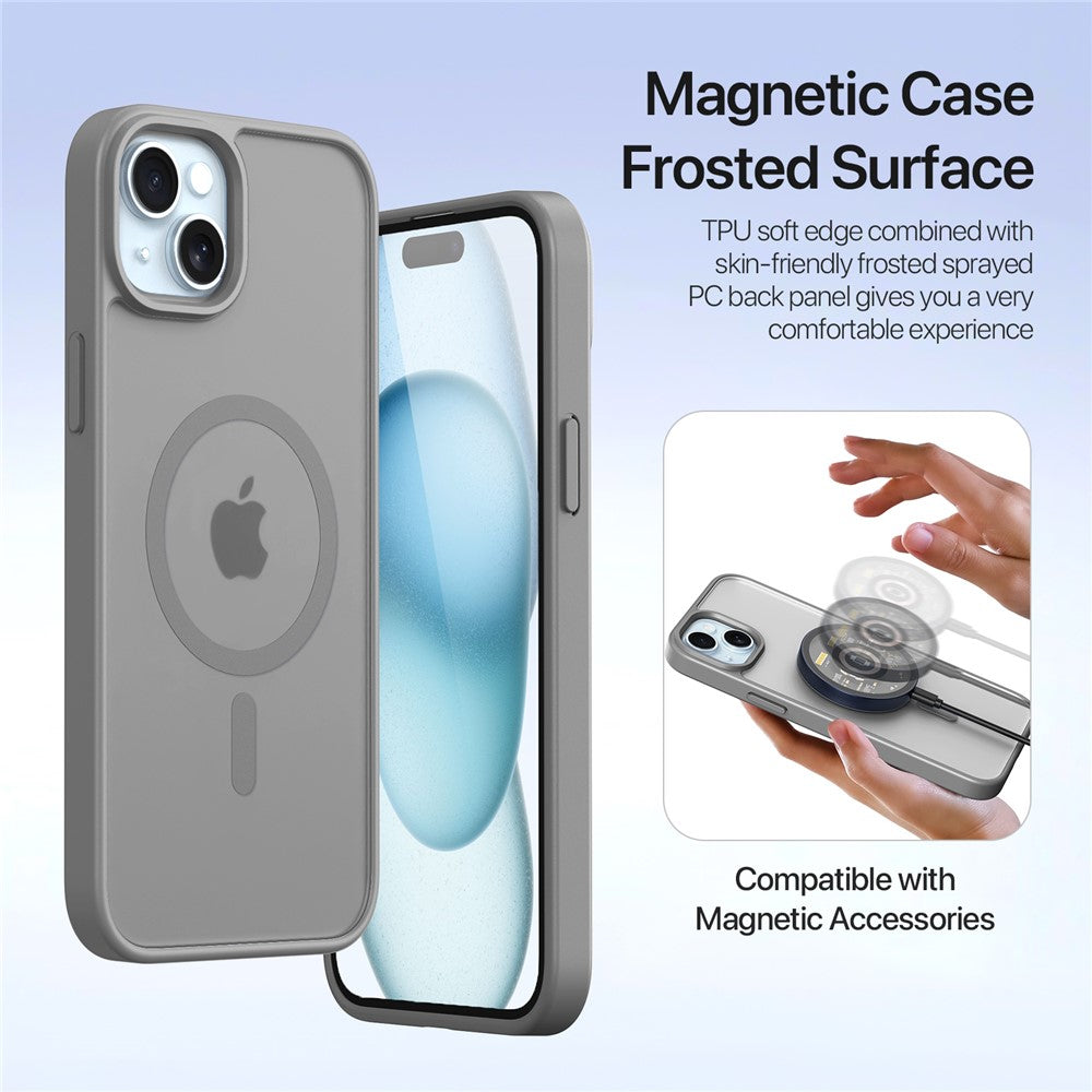 DUX DUCIS For iPhone 15 Plus Case  Lawa Series Detachable Magnetic Cowhide Leather Cover Zipper Wallet