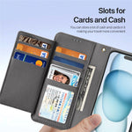 DUX DUCIS For iPhone 15 Plus Case  Lawa Series Detachable Magnetic Cowhide Leather Cover Zipper Wallet
