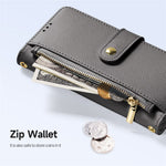 DUX DUCIS For iPhone 15 Plus Case  Lawa Series Detachable Magnetic Cowhide Leather Cover Zipper Wallet