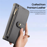 DUX DUCIS For iPhone 15 Pro Case Lawa Series Detachable Magnetic Cowhide Leather Cover Zipper Wallet