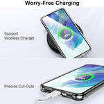 For Samsung Galaxy S22 5G Phone Magnetic Case TPU+PC Clear Back Cover