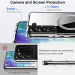 For Samsung Galaxy S22 5G Phone Magnetic Case TPU+PC Clear Back Cover