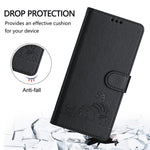 For Xiaomi Redmi Note 14 5G Case with Strap RFID Blocking Leather Wallet Phone Cover Cat Mouse Pattern
