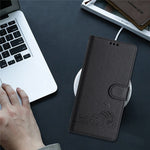For Xiaomi Redmi Note 14 5G Case with Strap RFID Blocking Leather Wallet Phone Cover Cat Mouse Pattern