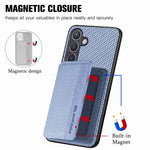 For Samsung Galaxy S25 Case RFID Blocking Carbon Fiber Leather Phone Back Cover with Card Holder
