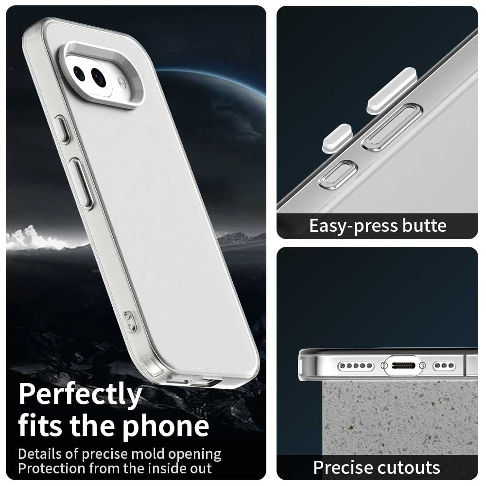 Til Google Pixel 9a Cover PC+TPU+PET Mat Anti-Drop Telefonbagside