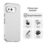 Til Google Pixel 9a Cover PC+TPU+PET Mat Anti-Drop Telefonbagside