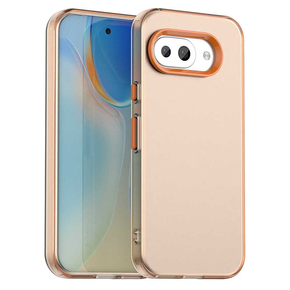 Til Google Pixel 9a Cover PC+TPU+PET Mat Anti-Drop Telefonbagside