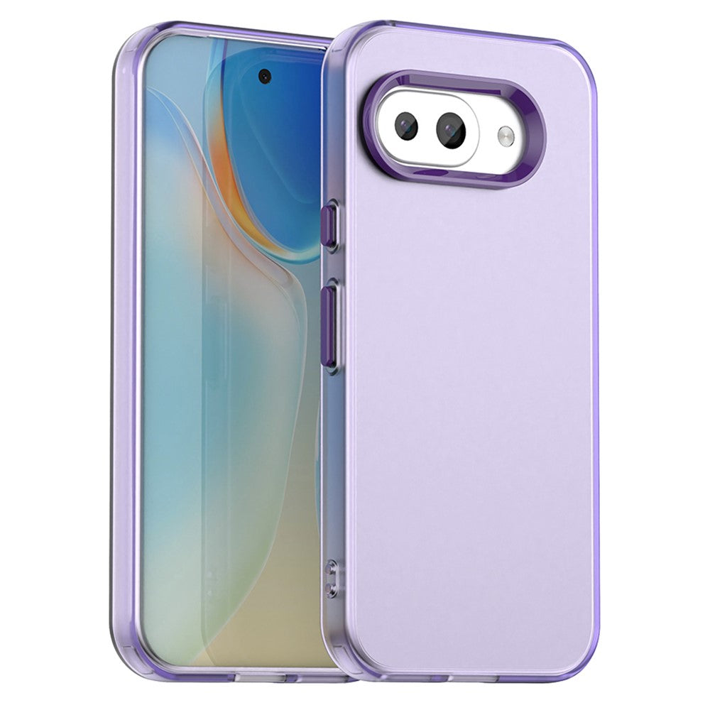 Til Google Pixel 9a Cover PC+TPU+PET Mat Anti-Drop Telefonbagside