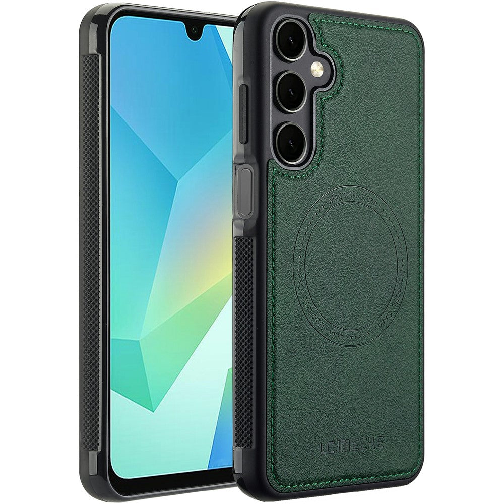 LC.IMEEKE For Samsung Galaxy A35 5G Magnetic Case Leather+TPU Back Cover